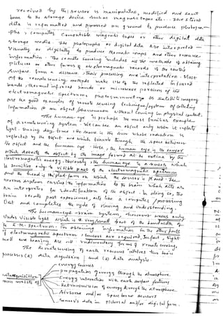 REMOTE SENSING TECHNIQUE