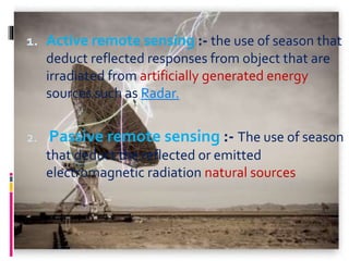 Remote sensing | PPTX