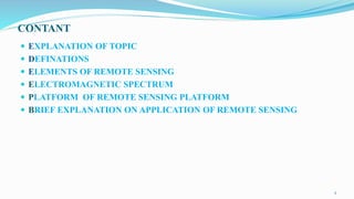 Remote sensing and Gis | PPTX