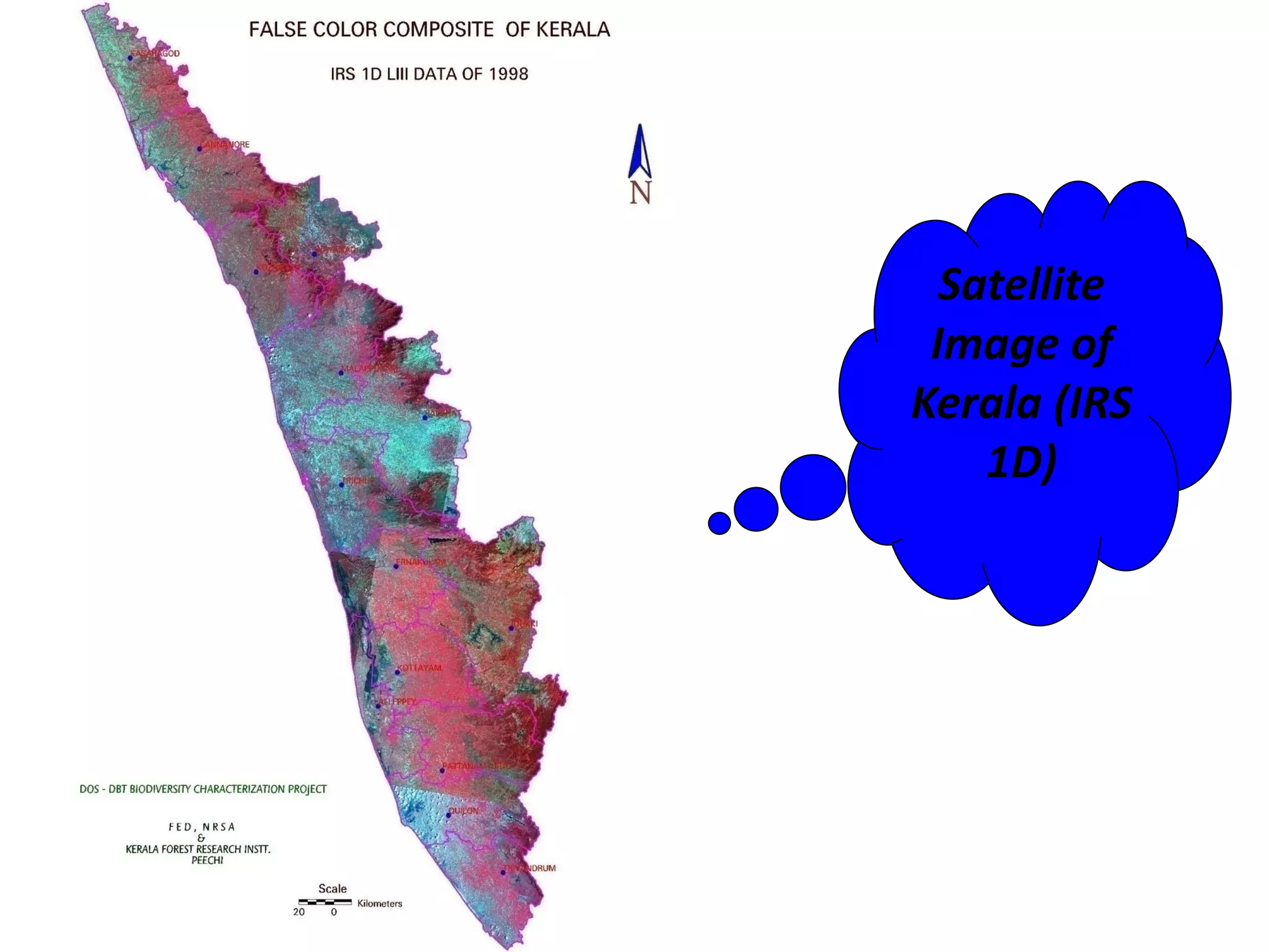 Satellite
 Image of
Kerala (IRS
    1D)
 