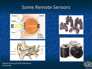 Remote Sensing & GIS Applications
Remote Sensing & GIS Applications
Directorate
Directorate
Some Remote Sensors
Some Remote Sensors
 