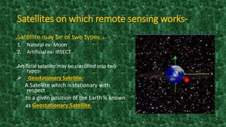Presentation on Remote sensing | PPTX