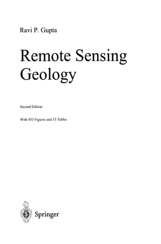 Remote Sensing Geology and plus 3 1st year | PDF