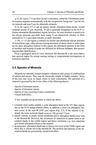 Remote Sensing Geology and plus 3 1st year | PDF