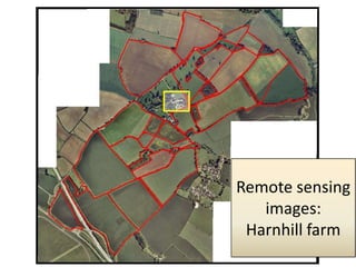Remote sensing
images:
Harnhill farm
 