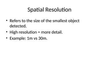 Comprehensive Overview of Remote Sensing Resolution Types and Their ...