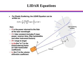 LIDAR Equations
 