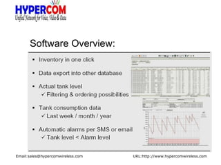 Hypercem Remote Tank Level Hypercom Presentation V1 | PPT