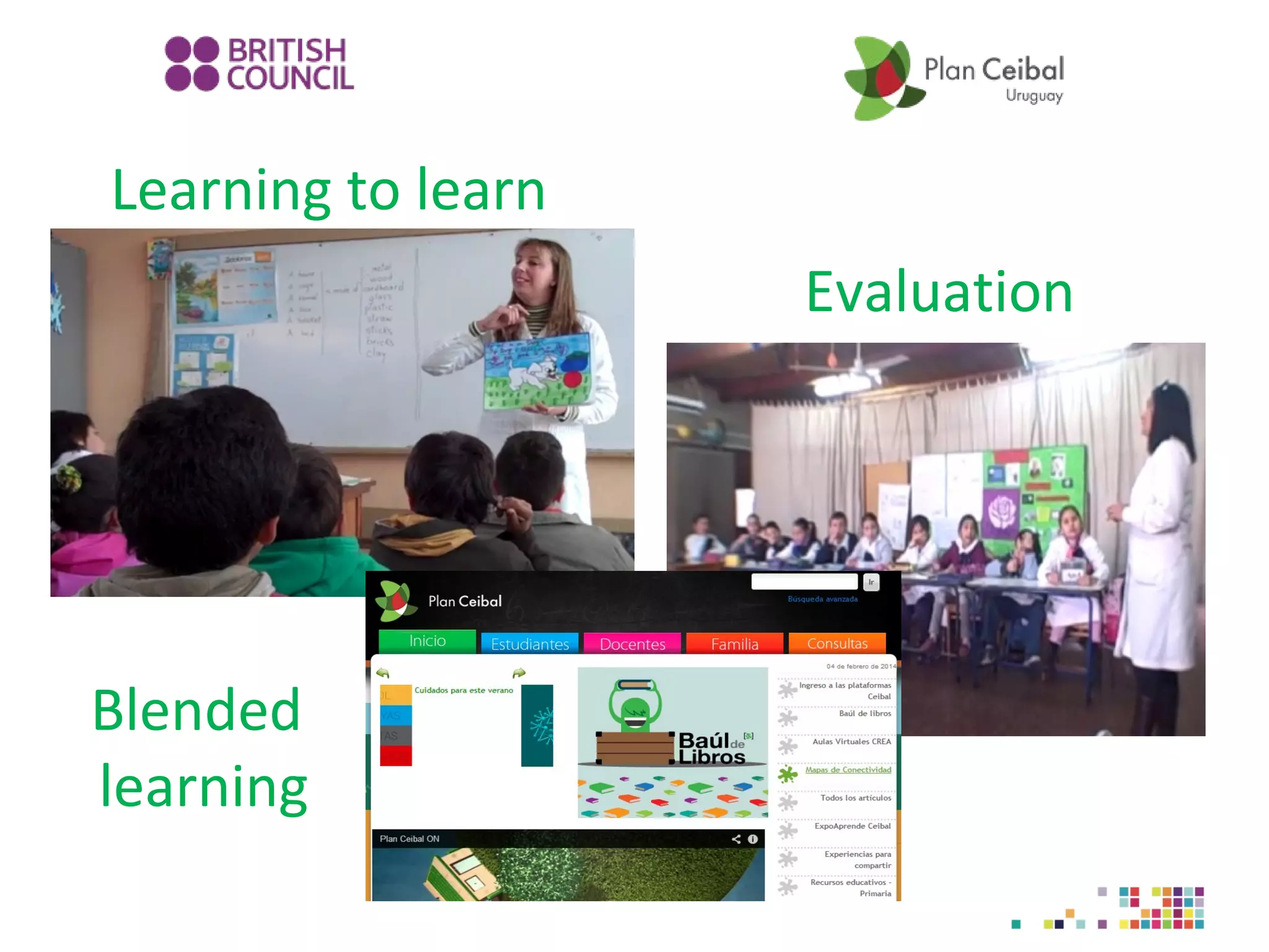 Learning to learn
Evaluation

Blended
learning

 
