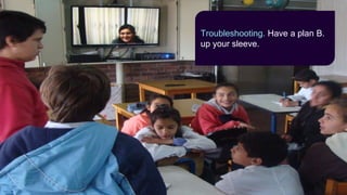 Troubleshooting. Have a plan B.
up your sleeve.
 