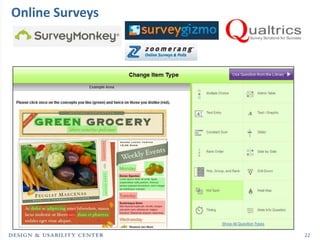 Online Surveys




                 22
 