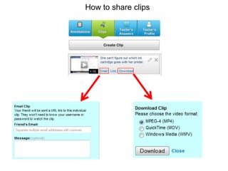 How to share clips
 