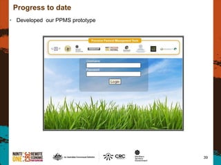 39
Progress to date
• Developed our PPMS prototype
 