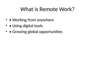 The Ultimate Beginner’s Guide to Remote Work Success in 2026 | PPTX