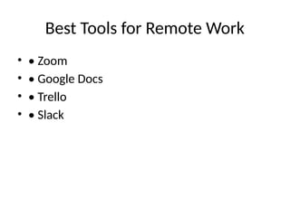 The Ultimate Beginner’s Guide to Remote Work Success in 2026 | PPTX