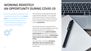 💬 Remote work home office powerpoint presentation template | PDF