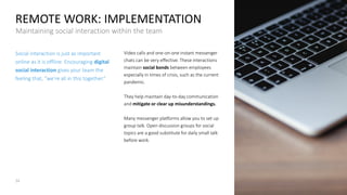 💬 Remote work home office powerpoint presentation template | PDF