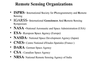 Remote sensing web sites
• http://ftp.geog.ucl.ac.be/~patrick/geogr/Eteledetec.html - remote sensing
index
• http:// www.e...