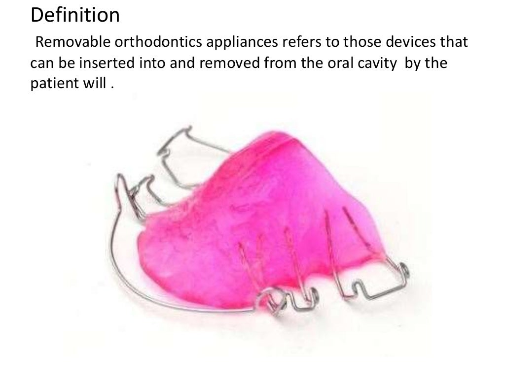 Removable orthodontic appliance