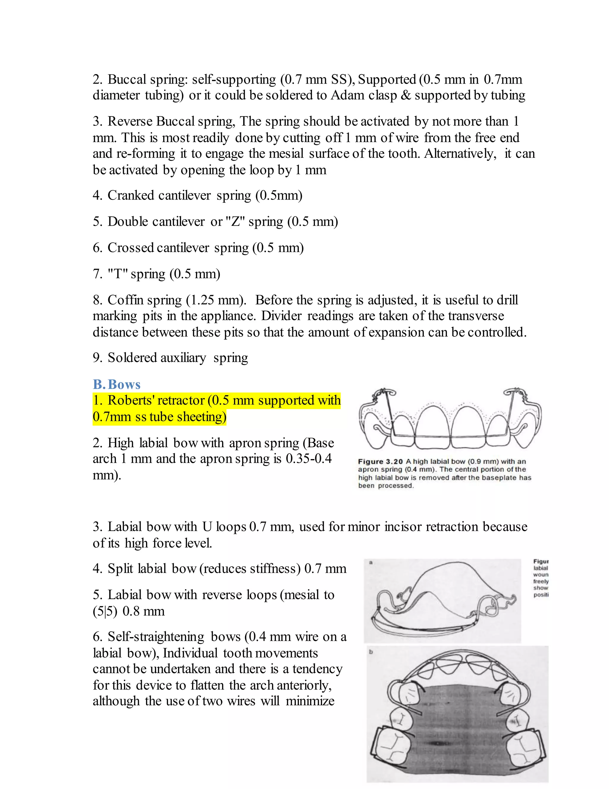 Removable orthodontic appliance by almuzian | DOCX