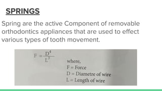 Removable Orthodontics Appliances dentistry | PDF