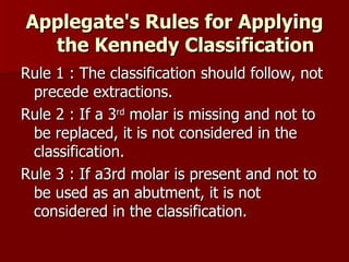 Applegate's Rules.pdf Removable partial denture | PPT