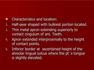 REMOVABLE PARTIAL DENTURES IN PROSTHODONTICS