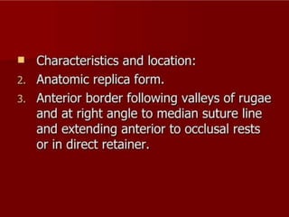 REMOVABLE PARTIAL DENTURES IN PROSTHODONTICS
