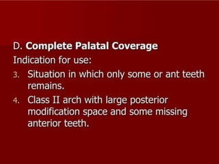 REMOVABLE PARTIAL DENTURES IN PROSTHODONTICS