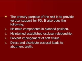 REMOVABLE PARTIAL DENTURES IN PROSTHODONTICS