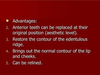 REMOVABLE PARTIAL DENTURES IN PROSTHODONTICS