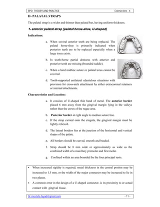 Palatable Strap Rpd Removable partial denture theory and practice 2011 | PDF
