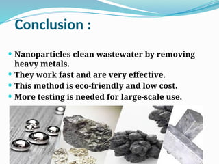 removal of heavy Metals from wastewater using nano particles by SHAN ...