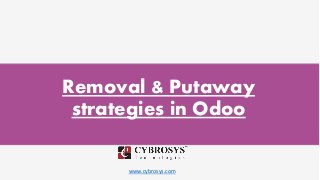 www.cybrosys.com
Removal & Putaway
strategies in Odoo
 