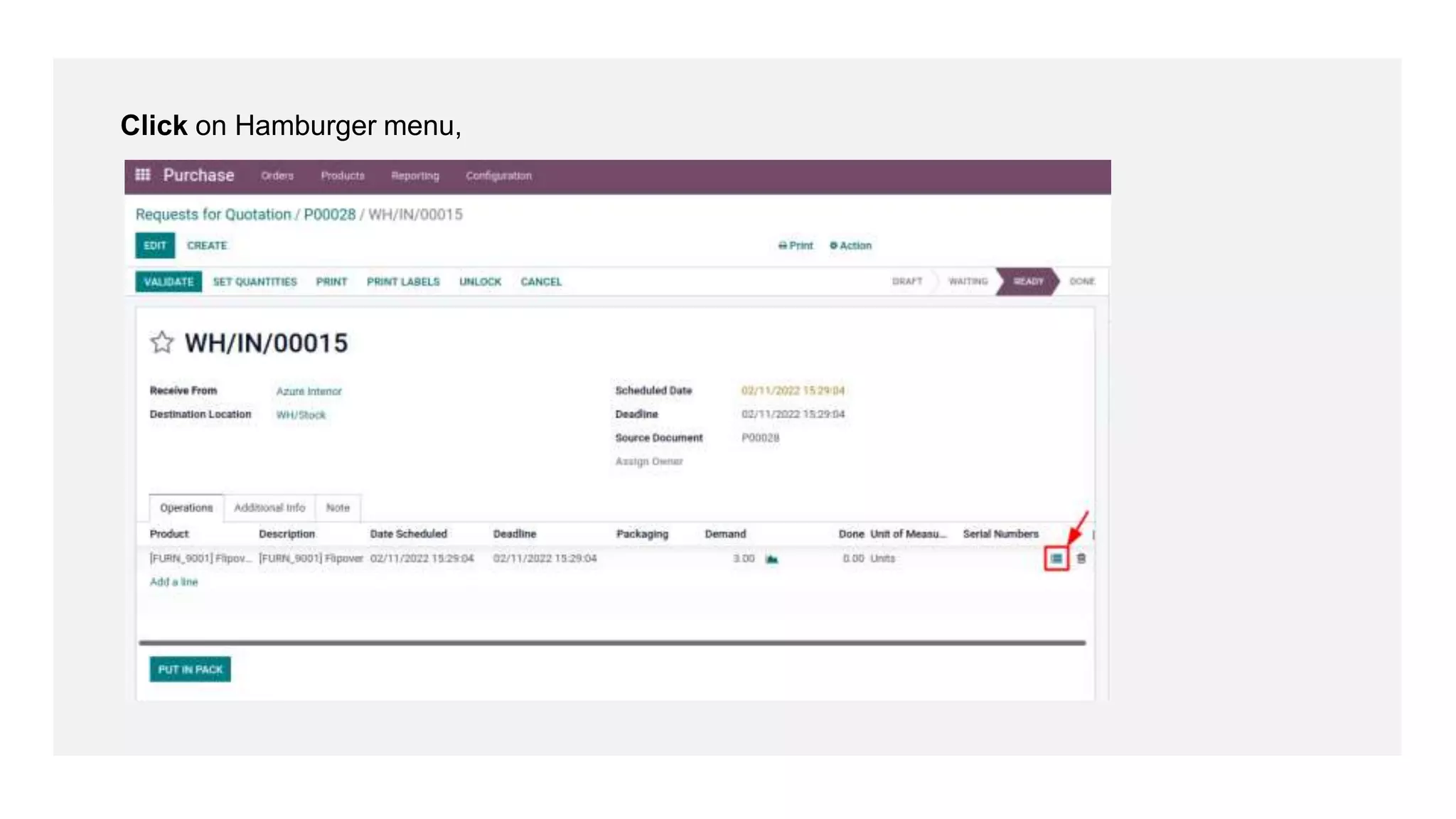 Click on Hamburger menu,
 