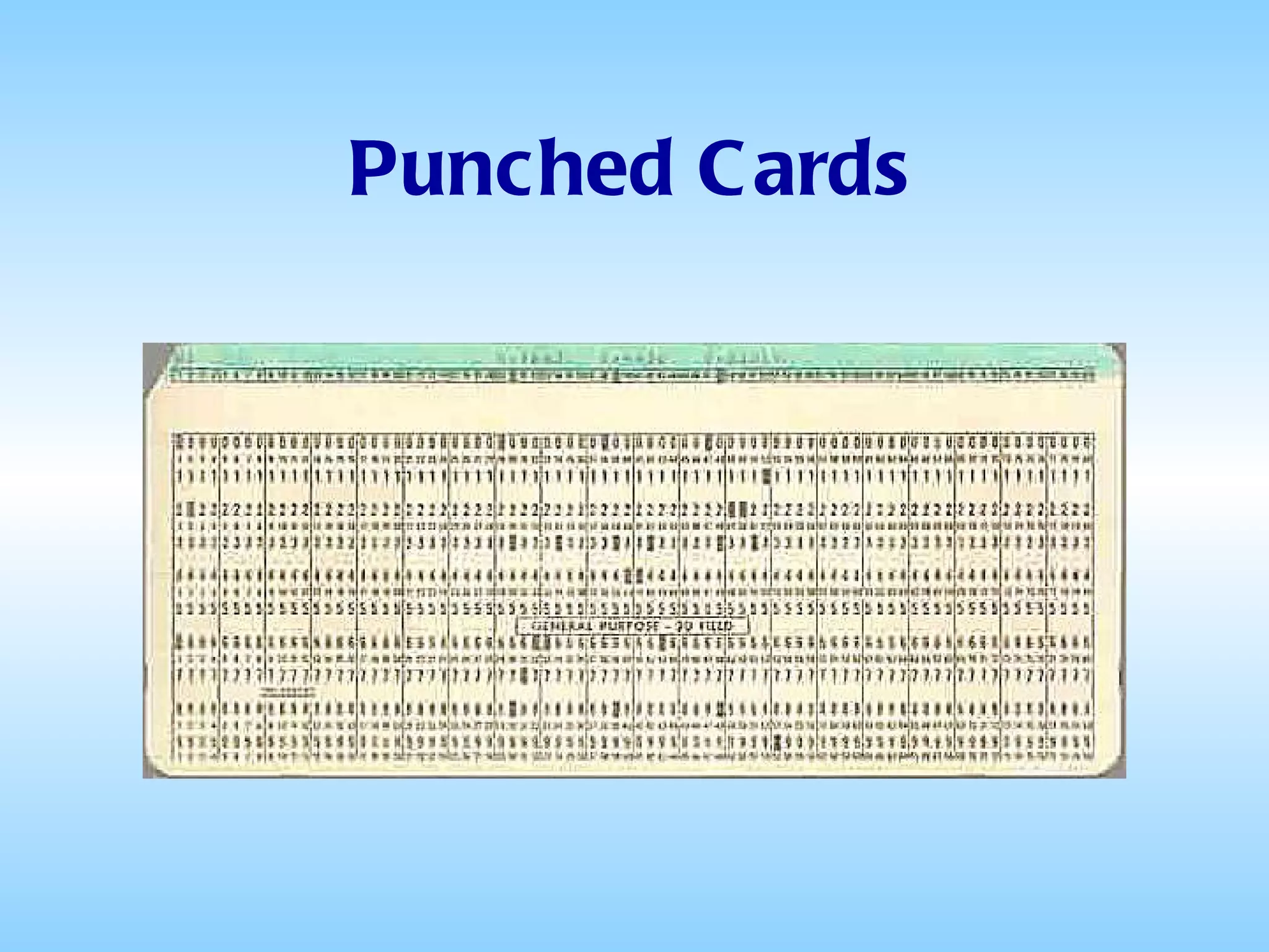 Punched Cards 