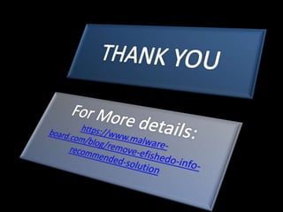 Remove efishedo.info from Windows PCs