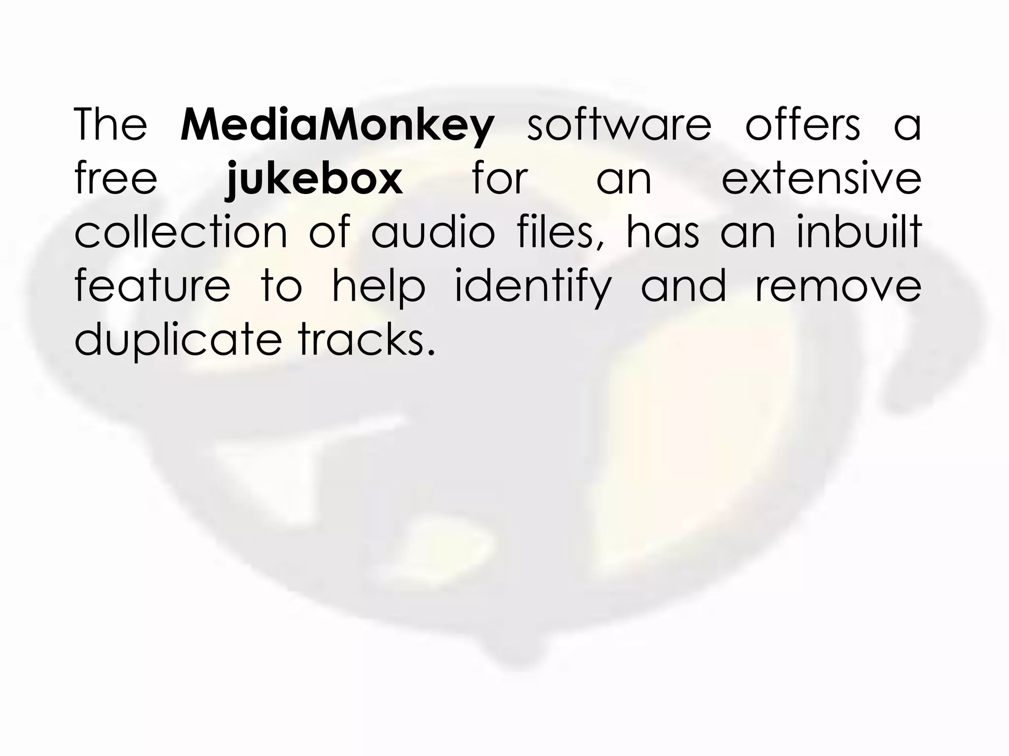 Remove MediaMonkey Duplicate Music Files