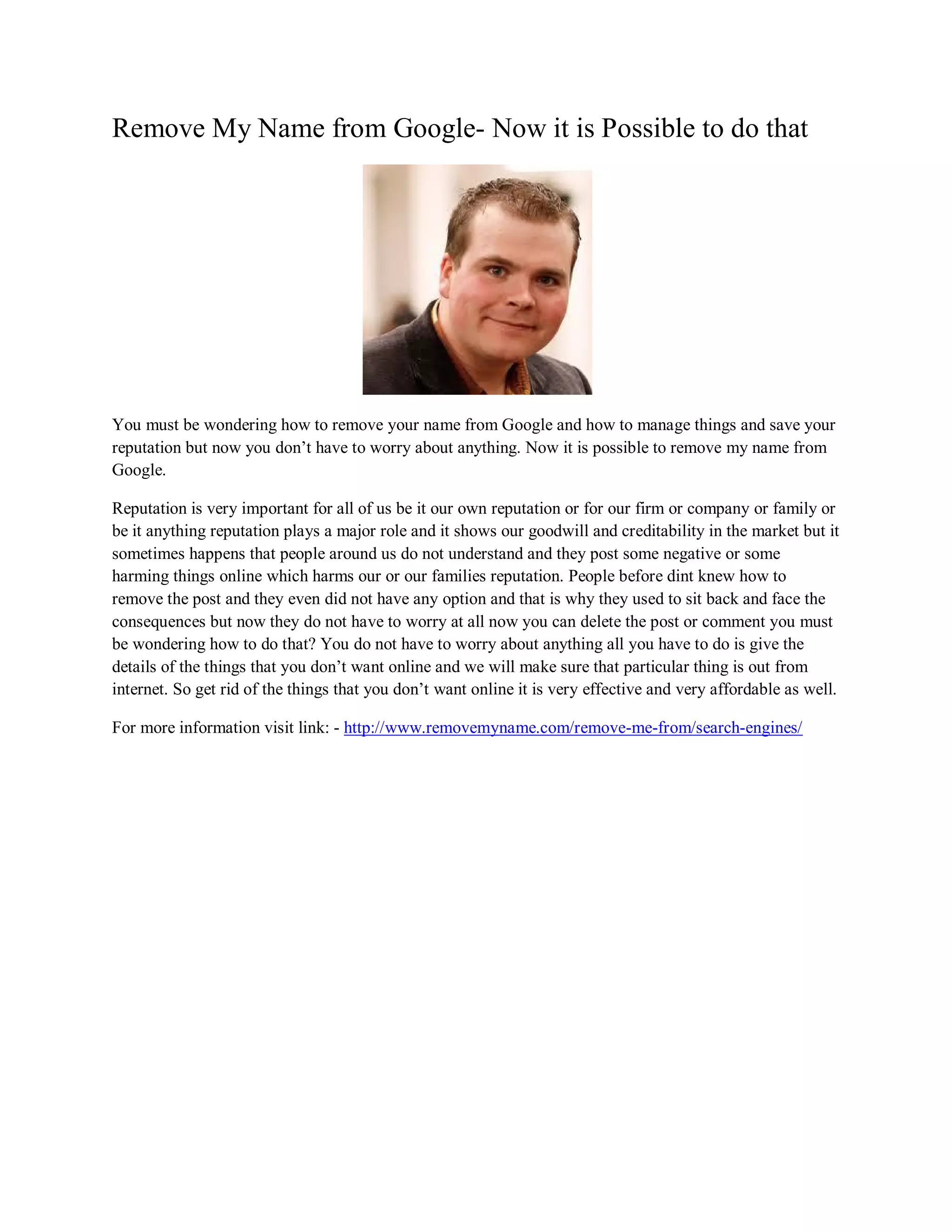 Remove my name from google PDF