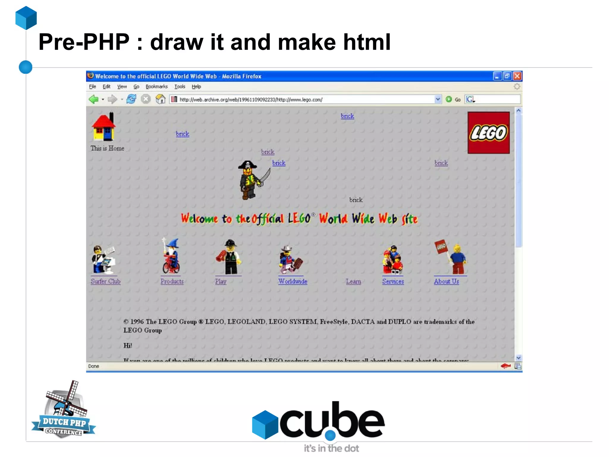 Pre-PHP : draw it and make html
 