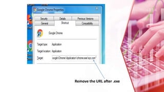 Remove the URL after .exe
 