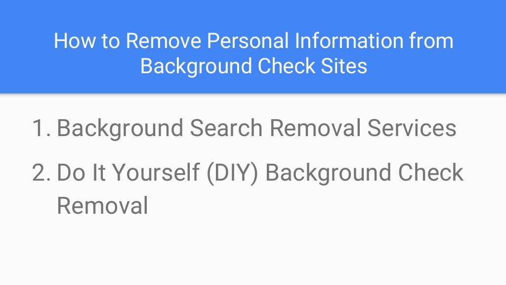 How To Remove Criminal Record From Background Check Paradox