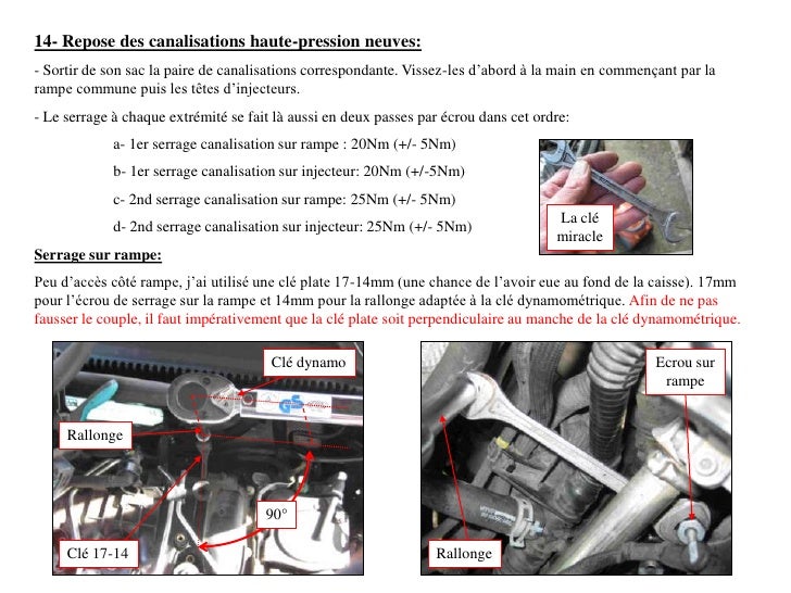 Couple De Serrage Injecteur 1.6 Hdi 2012