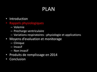 Remplissage vasculaire en anesthesie