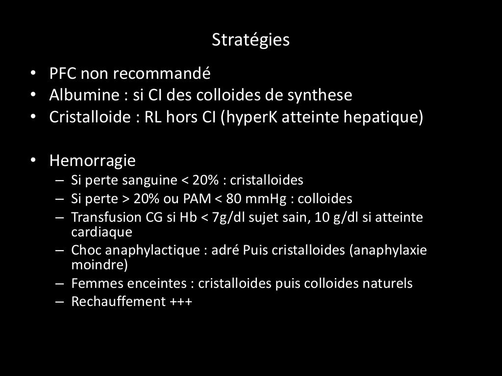 Remplissage vasculaire en anesthesie