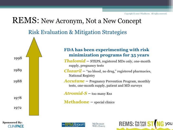 REMS the long tail can sting you
