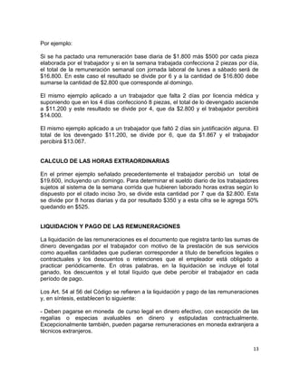 Remuneraciones 3º secretariado