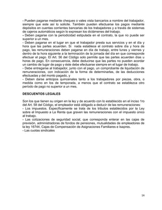 Remuneraciones 3º secretariado