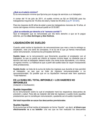 Remuneraciones 3º secretariado