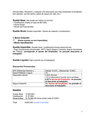 Remuneraciones 3º secretariado